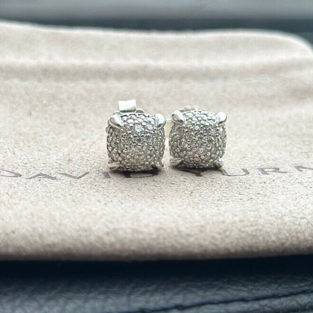 David Yurman Chatelaine 7mm Pave Earrings